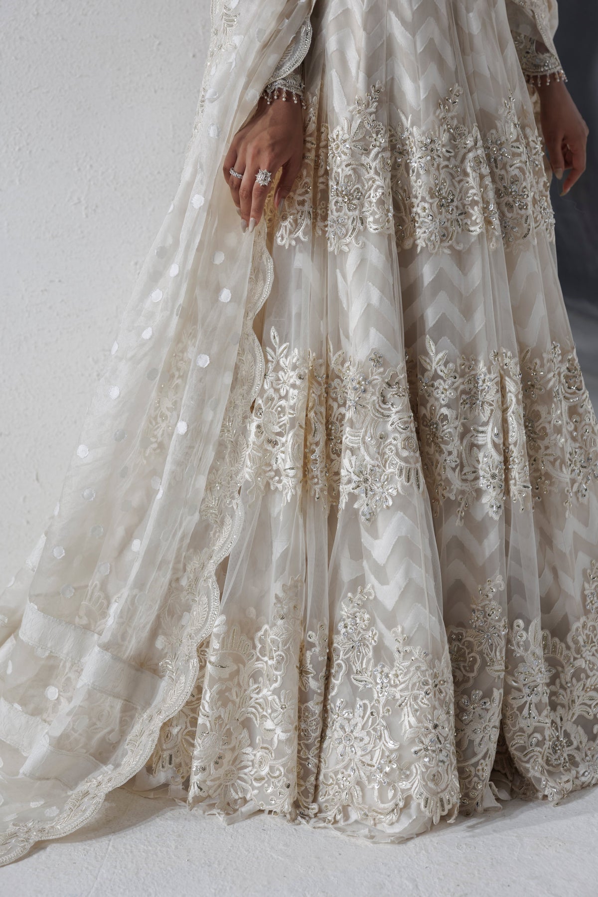 Akbar Aslam Vivienne hand embellishment close-up