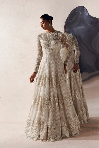 Akbar Aslam Vivienne hand-embellished net bodice