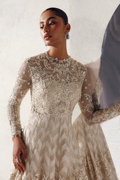 Akbar Aslam Vivienne embroidered net sleeves