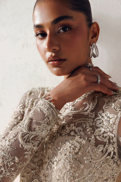 Akbar Aslam Vivienne organza-bordered jacquard dupatta