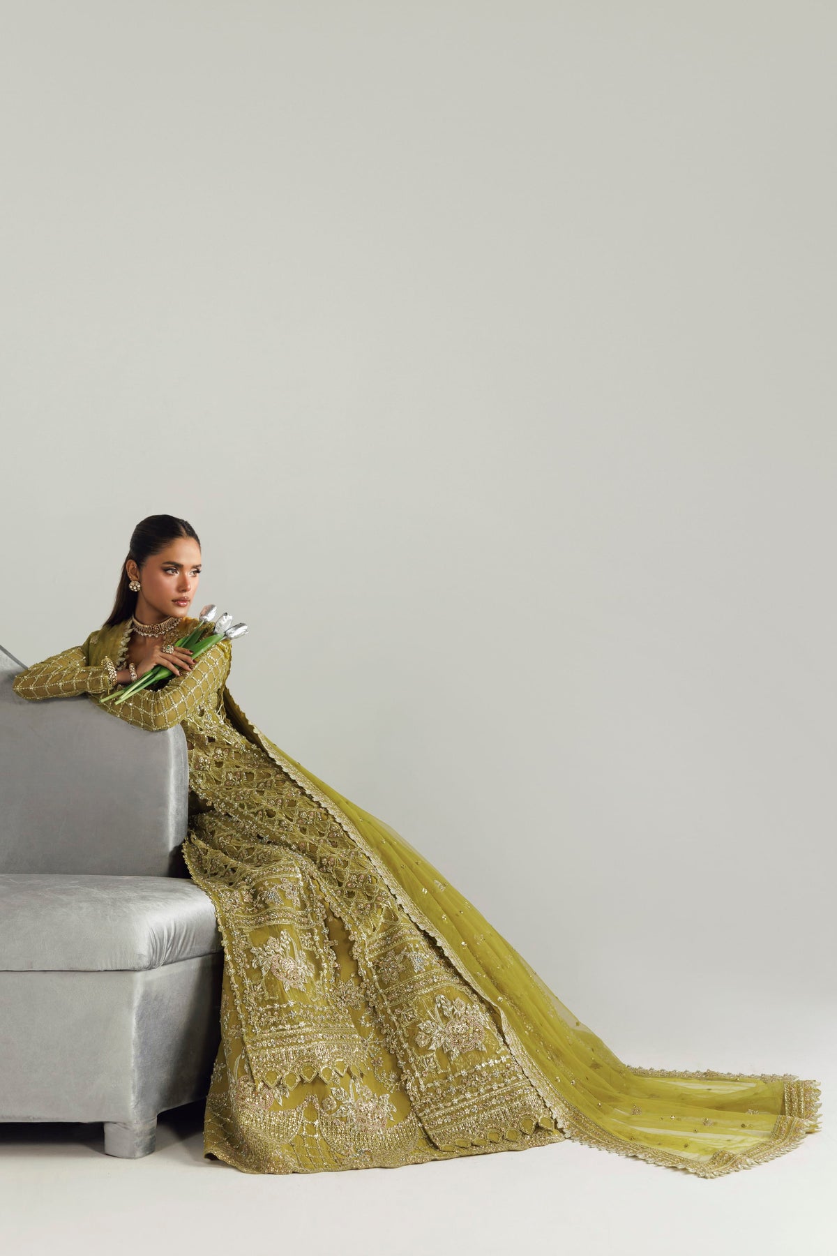 Pakistani formal Daria by Akbar Aslam