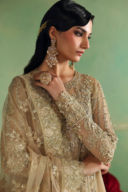 Akbar Aslam Zareefa Pakistani net formal with dupatta