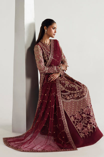 Akbar Aslam Azelle back view with organza back border