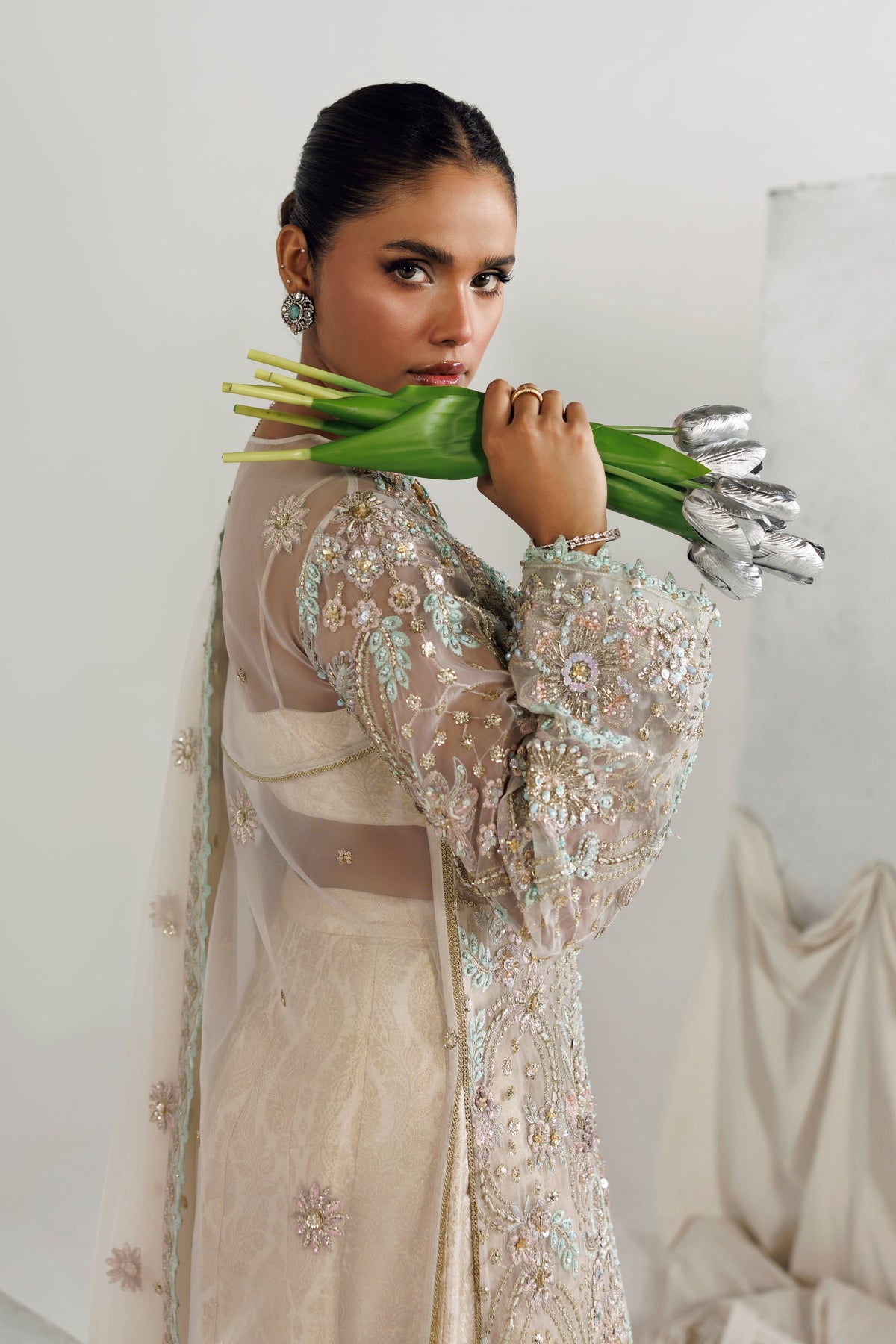 Pakistani formal Ruya by Akbar Aslam