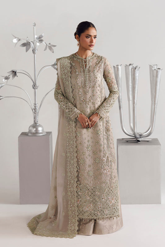 Akbar Aslam Samara hand-embellished organza Pakistani formal with sharara
