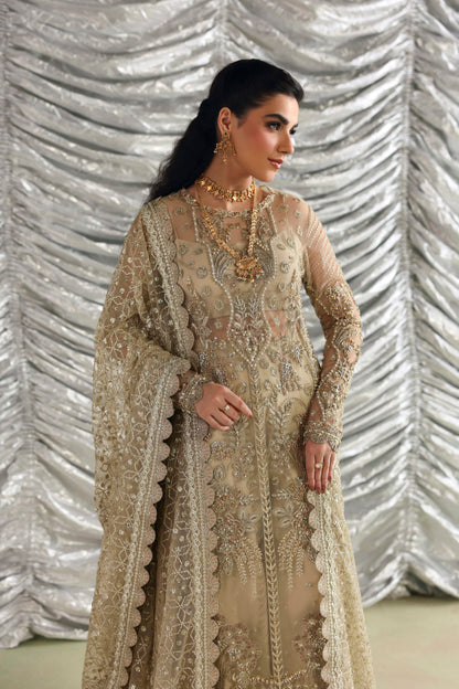 Akbar Aslam Roshanara Pakistani net formal with dupatta