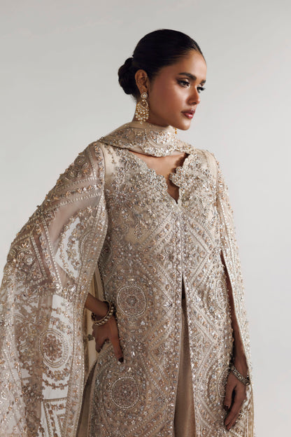 Reina by Akbar Aslam – Pakistani wedding guest sharara outfit