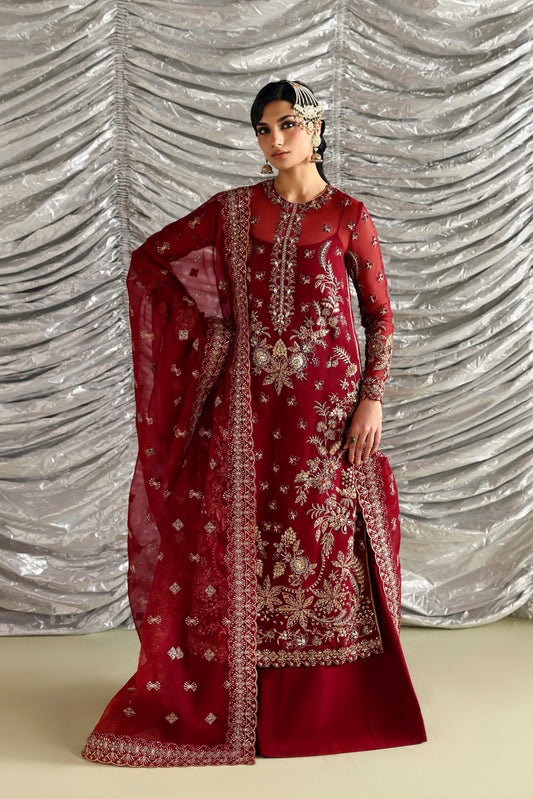 Akbar Aslam Dilafroz Pakistani organza formal with dupatta