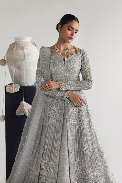 Akbar Aslam Veyra Pakistani formal with net dupatta