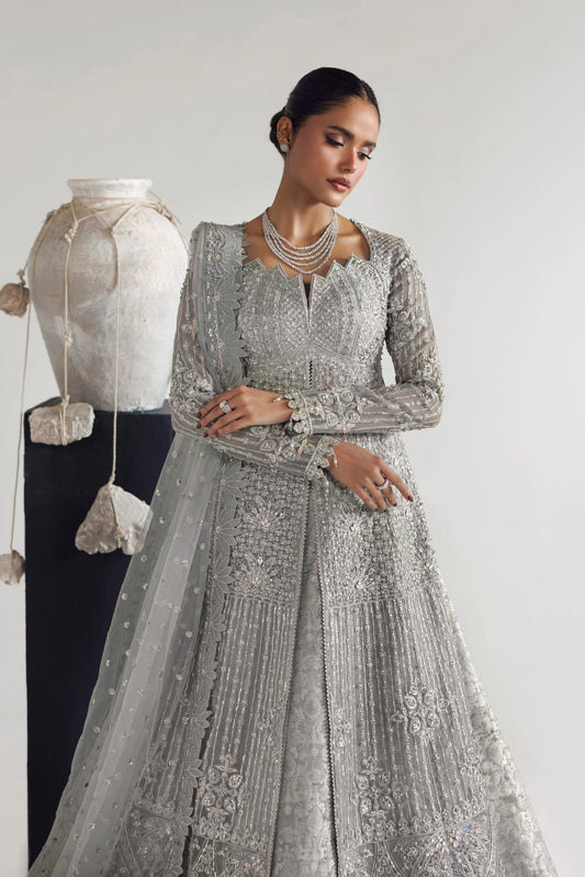 Akbar Aslam Veyra Pakistani formal with net dupatta