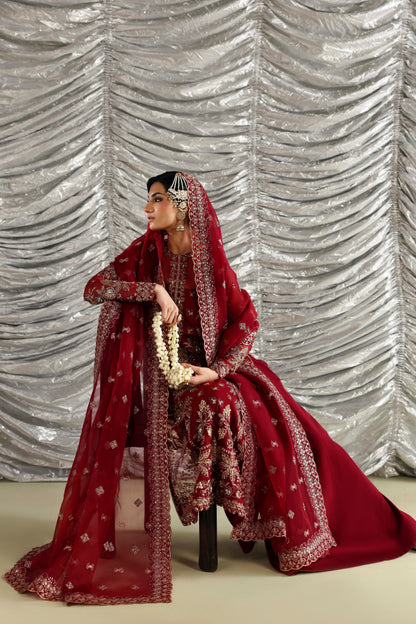 Akbar Aslam Dilafroz embroidered organza dupatta