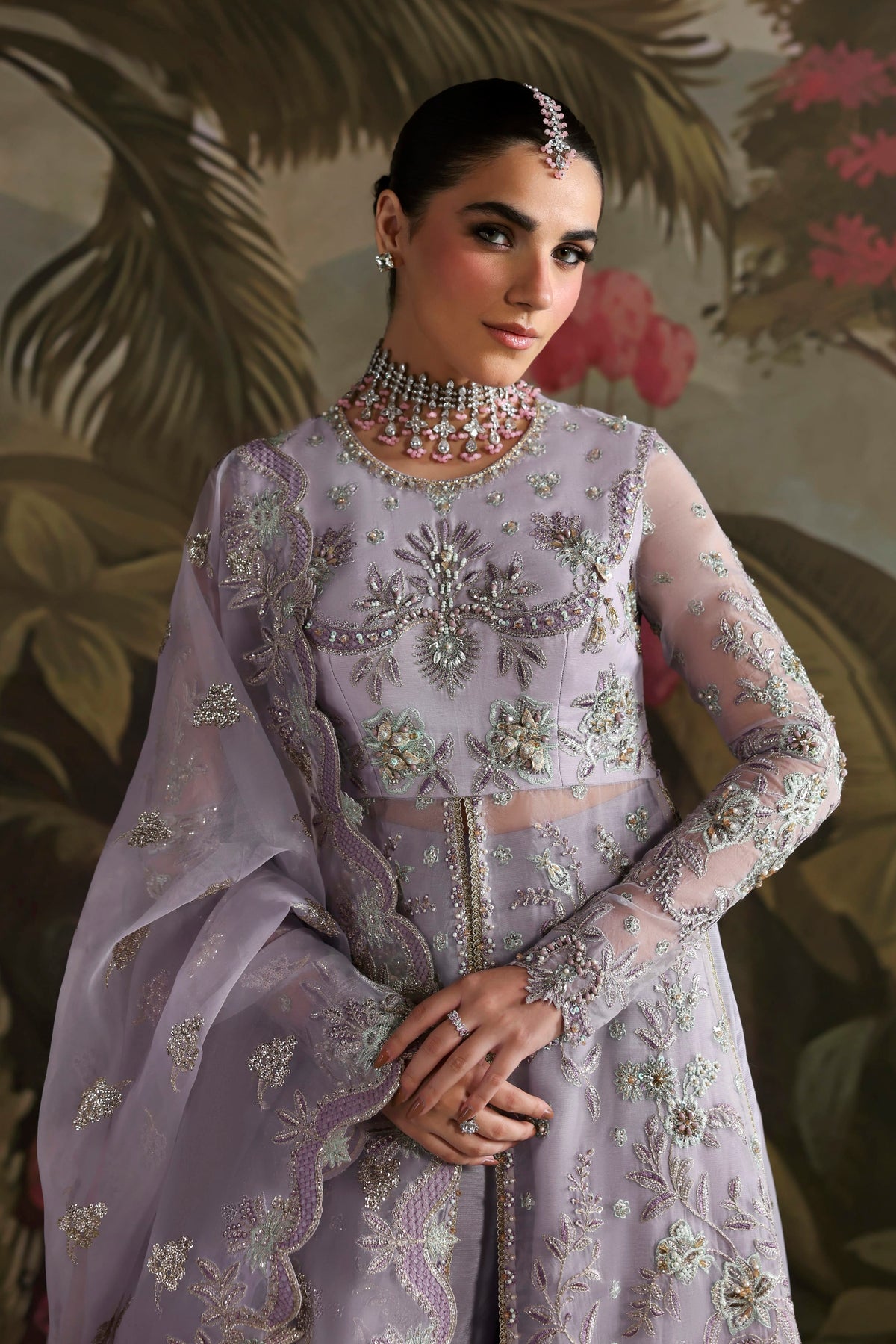 Zareen by Akbar Aslam – Pakistani wedding guest organza suit