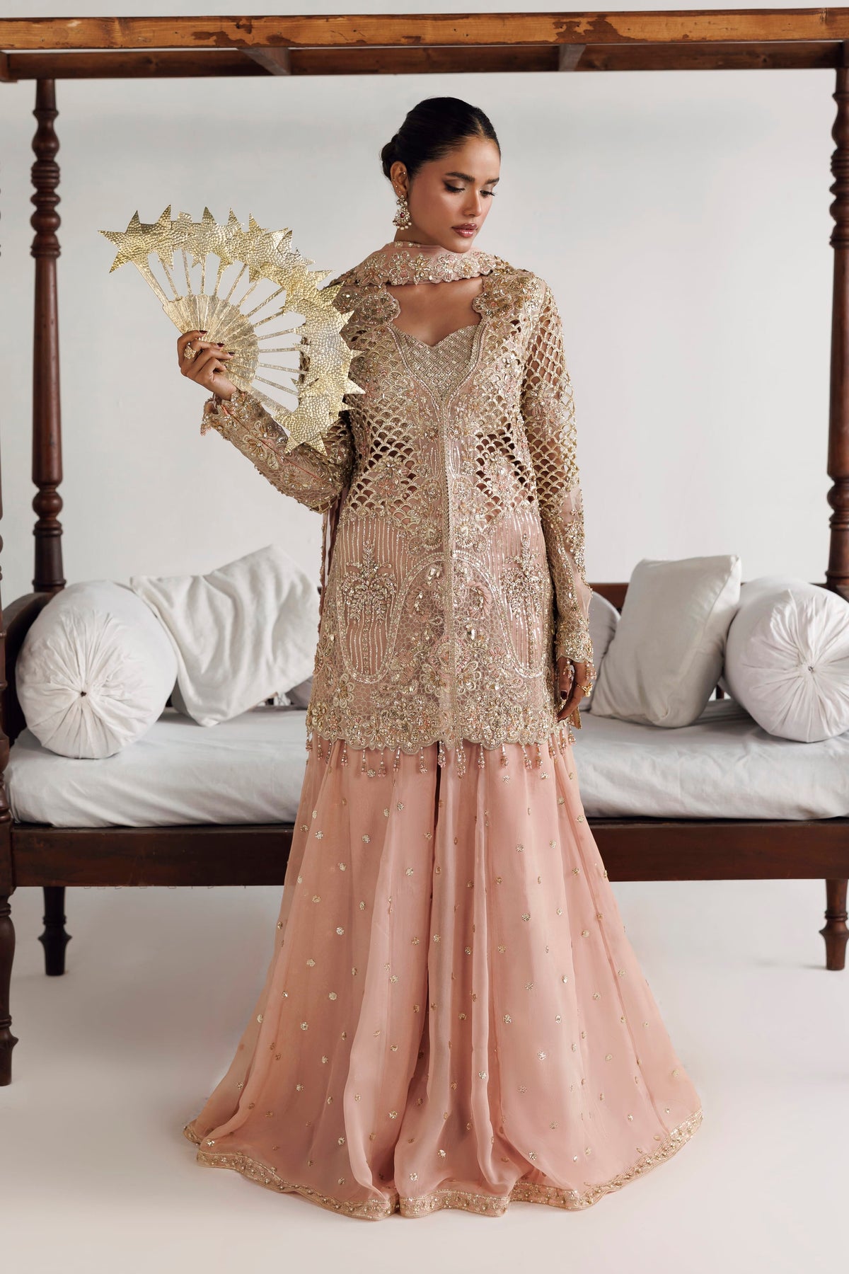 Livia by Akbar Aslam – Pakistani wedding guest sharara outfit