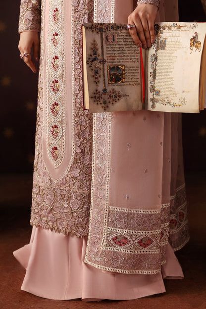 Afrozeh Hermit organza dupatta pallu border close-up