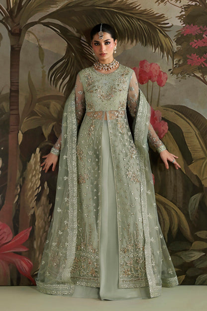 Akbar Aslam Zohal Pakistani net formal with dupatta