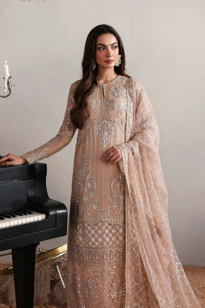 Akbar Aslam Elodie embellished organza front border detail