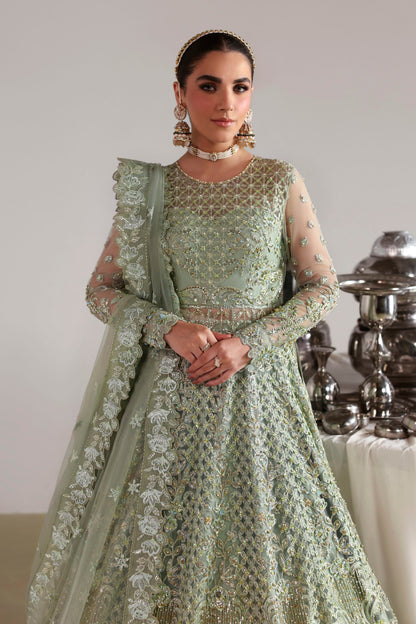 Akbar Aslam Mahsima Pakistani net lehenga with dupatta