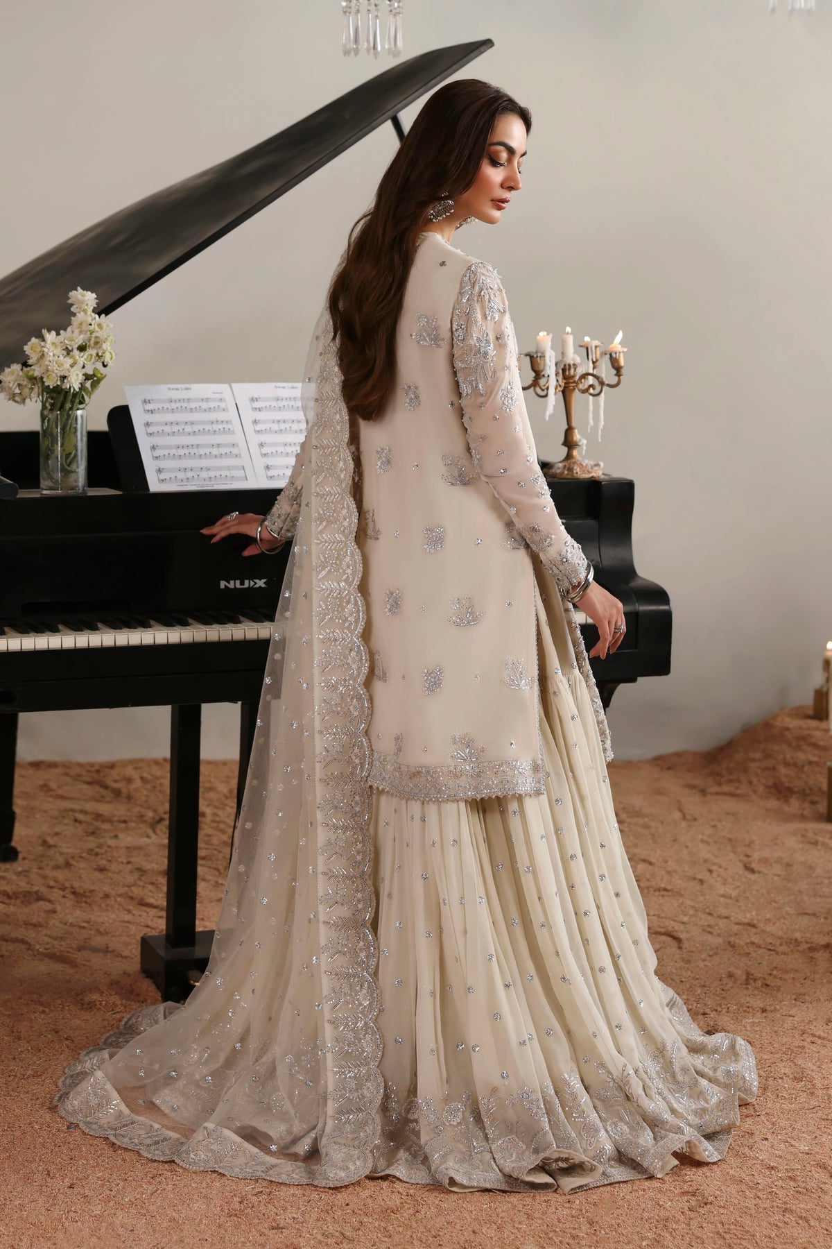 Estelle by Akbar Aslam – Pakistani wedding guest gharara outfit