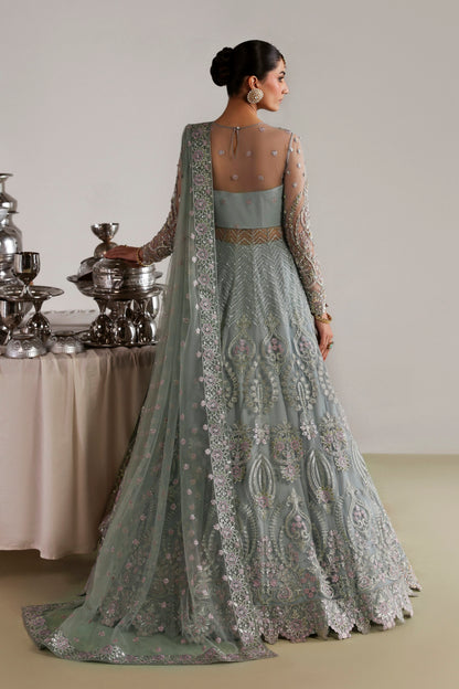 Akbar Aslam Zebunnisa six-panel net skirt side view