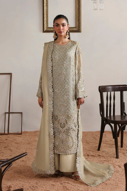 Akbar Aslam Evora hand-embellished chiffon kameez with trouser
