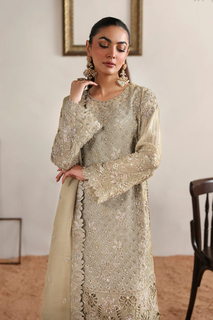 Akbar Aslam Evora Pakistani chiffon formal with dupatta