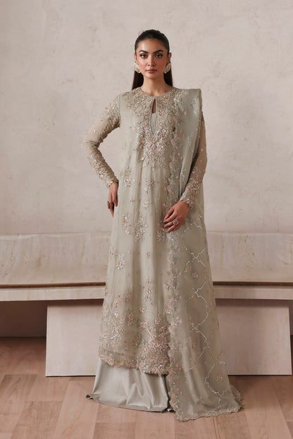 Akbar Aslam Celestia organza neckline detail
