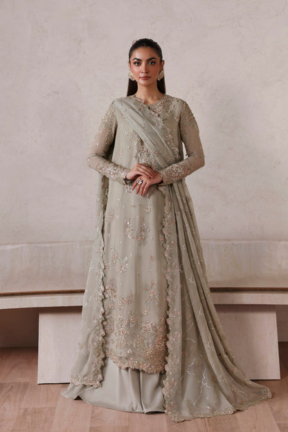 Akbar Aslam Celestia back view with organza back border