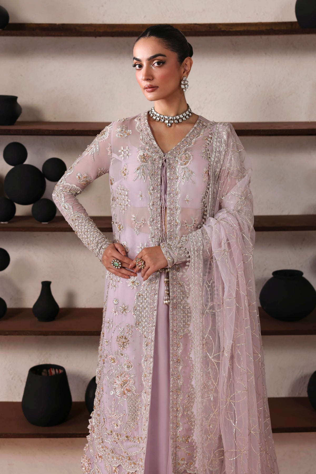 Camille by Akbar Aslam – Pakistani wedding guest sharara outfit