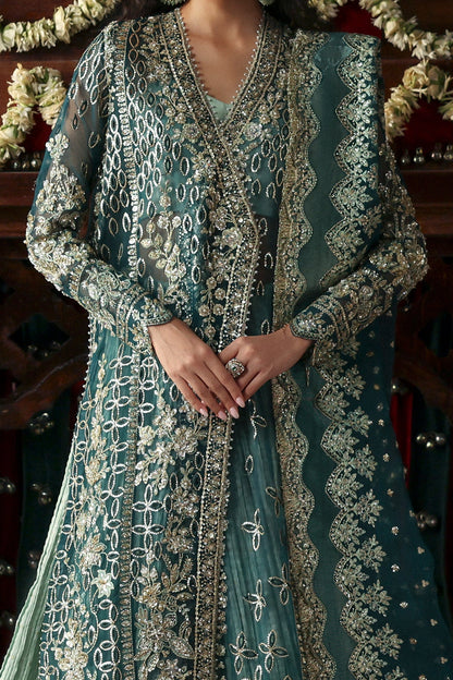Suhan by Afrozeh – Pakistani wedding guest outfit in teal green