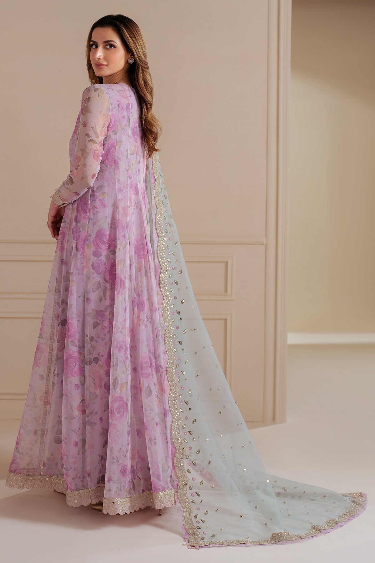 Embroidered chiffon UC-3071 by Jazmin – Pakistani party wear