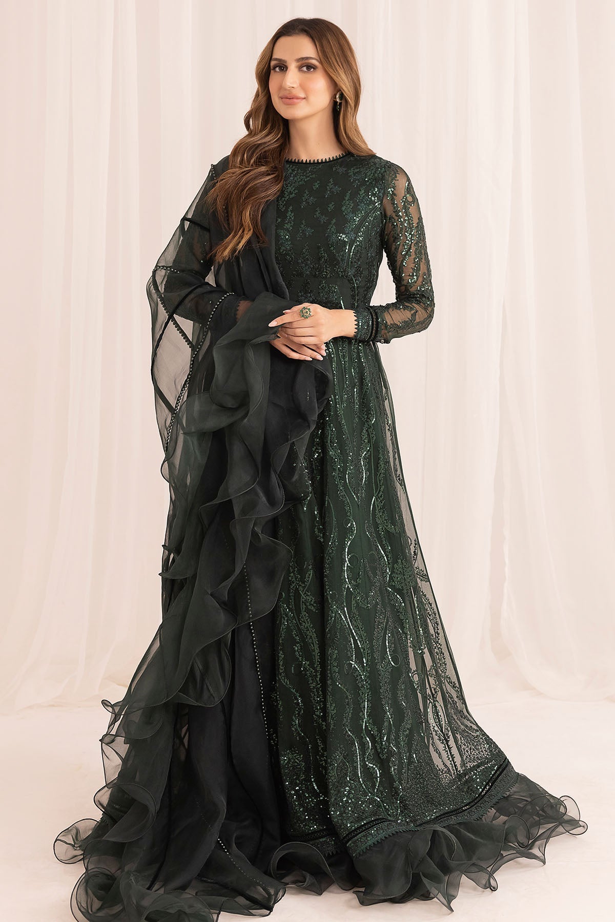 EMBROIDERED CHIFFON UC-3023