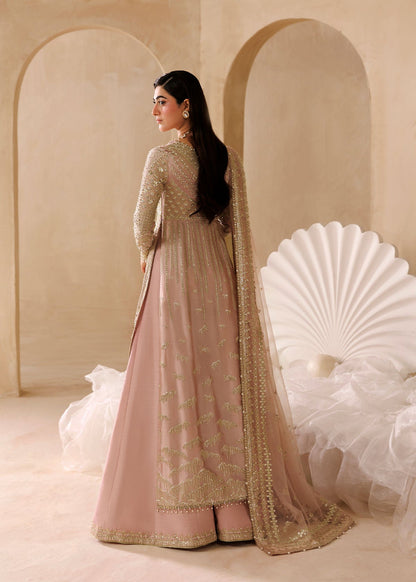 Elara by Sardinia – handwork embroidered light pink silk shirt