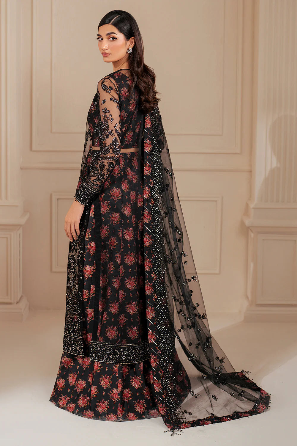 Shop JAZMIN Formals EMBROIDERED NET UN-4021 at Raz Ruya! Huge discounts on luxury Pakistani designer wear. Fast delivery to UK, USA & Canada. End-of-Year & New Year Sale!