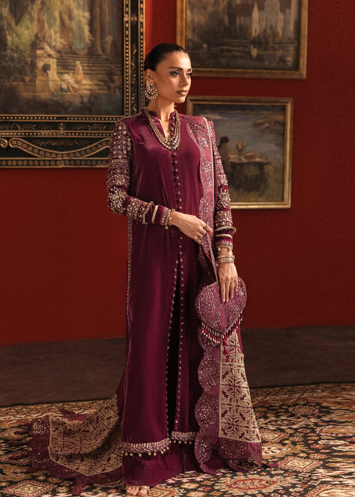 Sardinia Mulberry Muse velvet suit – view 3