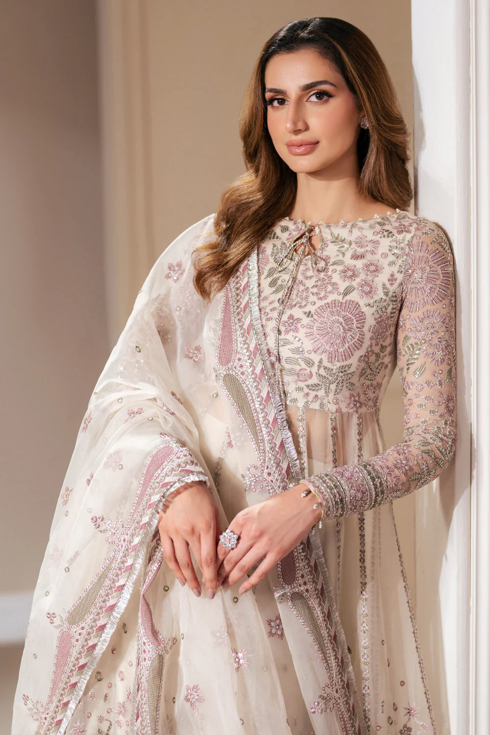 Shop JAZMIN Formals EMBROIDERED CHIFFON UC-3066 at Raz Ruya! Huge discounts on luxury Pakistani designer wear. Fast delivery to UK, USA & Canada. End-of-Year & New Year Sale!