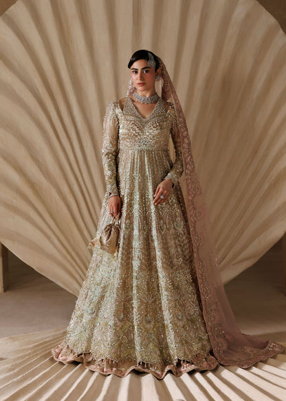 Regalia by Sardinia – handwork embroidered rose gold tissue shirt