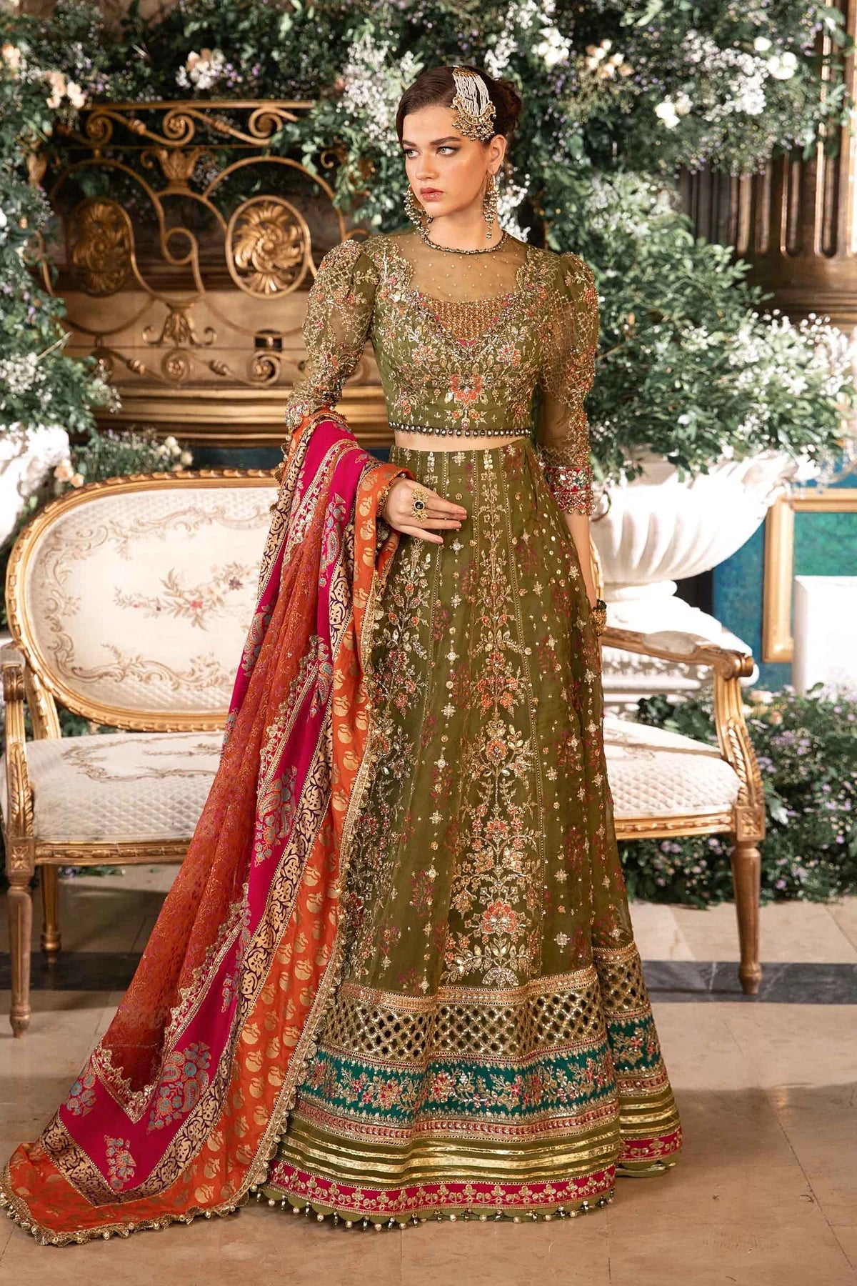 MARIA B | WEDDING EDITION '24 | 3 Piece Embroidered Organza Suit | BD-2906 | UK USA & CANADA Raz Ruya MARIA B | WEDDING EDITION '24 | 3 Piece Embroidered Organza Suit | BD-2906 | UK USA & CANADA Raz Ruya