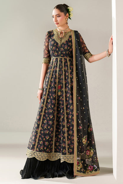 Jazmin UC-3091 embroidered printed chiffon Pakistani formal suit