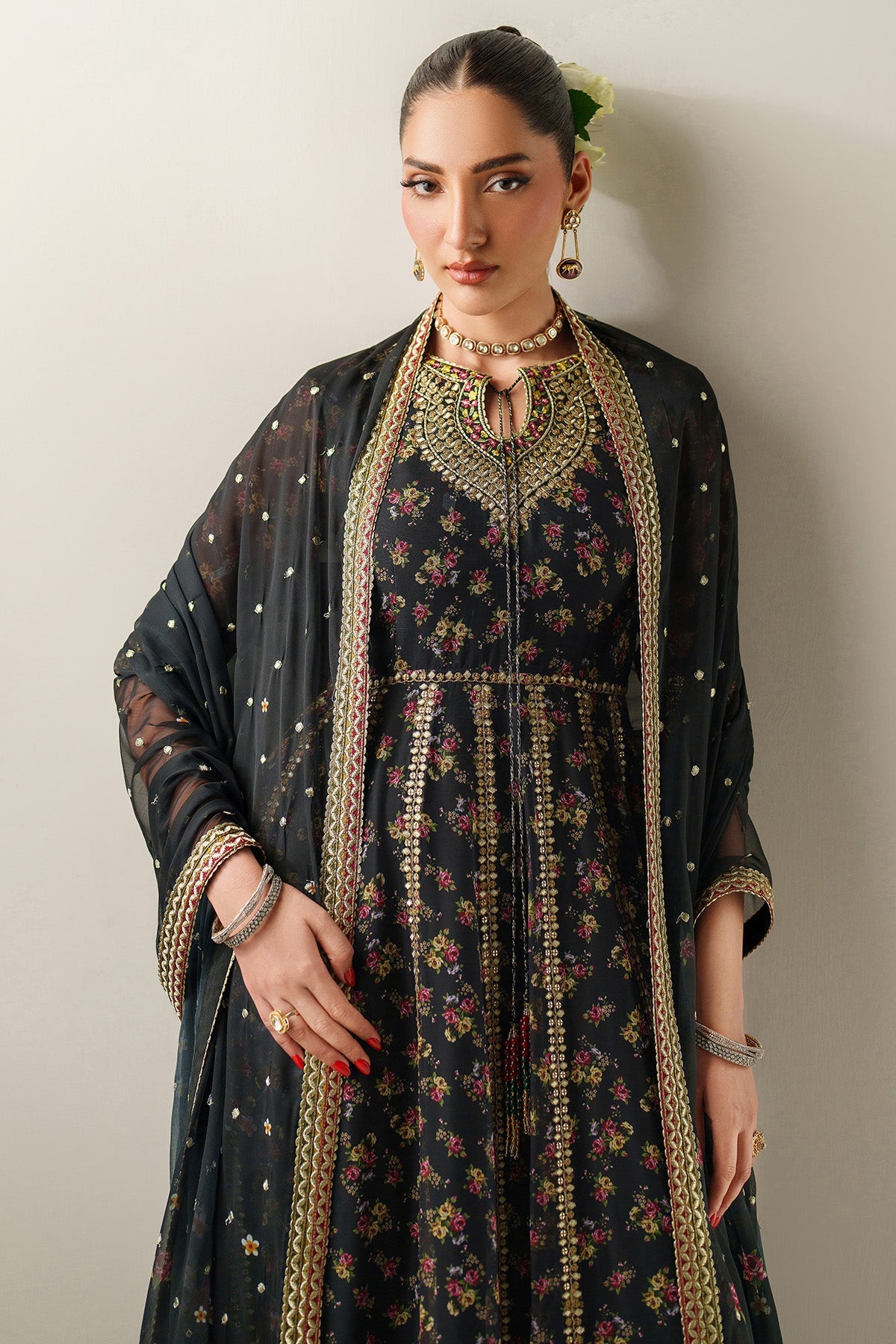 Pakistani digital printed chiffon formal UC-3091 by Jazmin