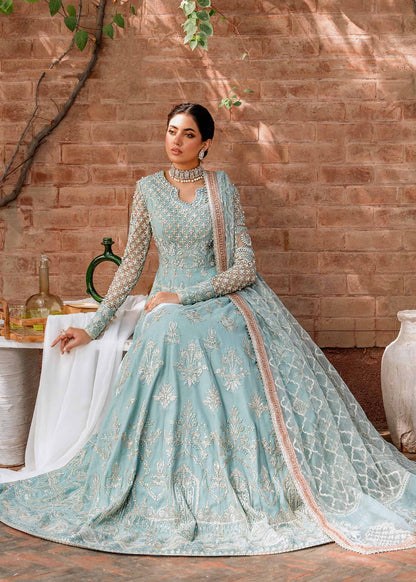 Akbar Aslam Jabeen net dupatta with organza pallu