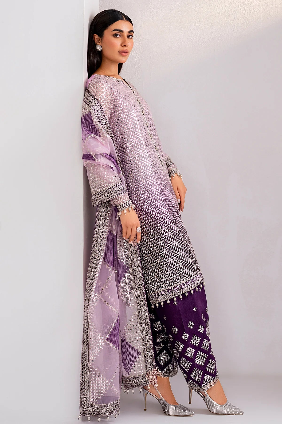 EMBROIDERED CHIFFON UC-3056