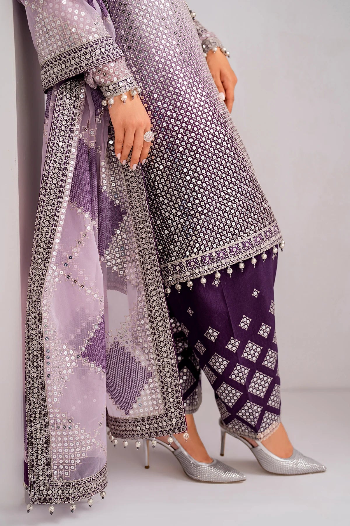 EMBROIDERED CHIFFON UC-3056