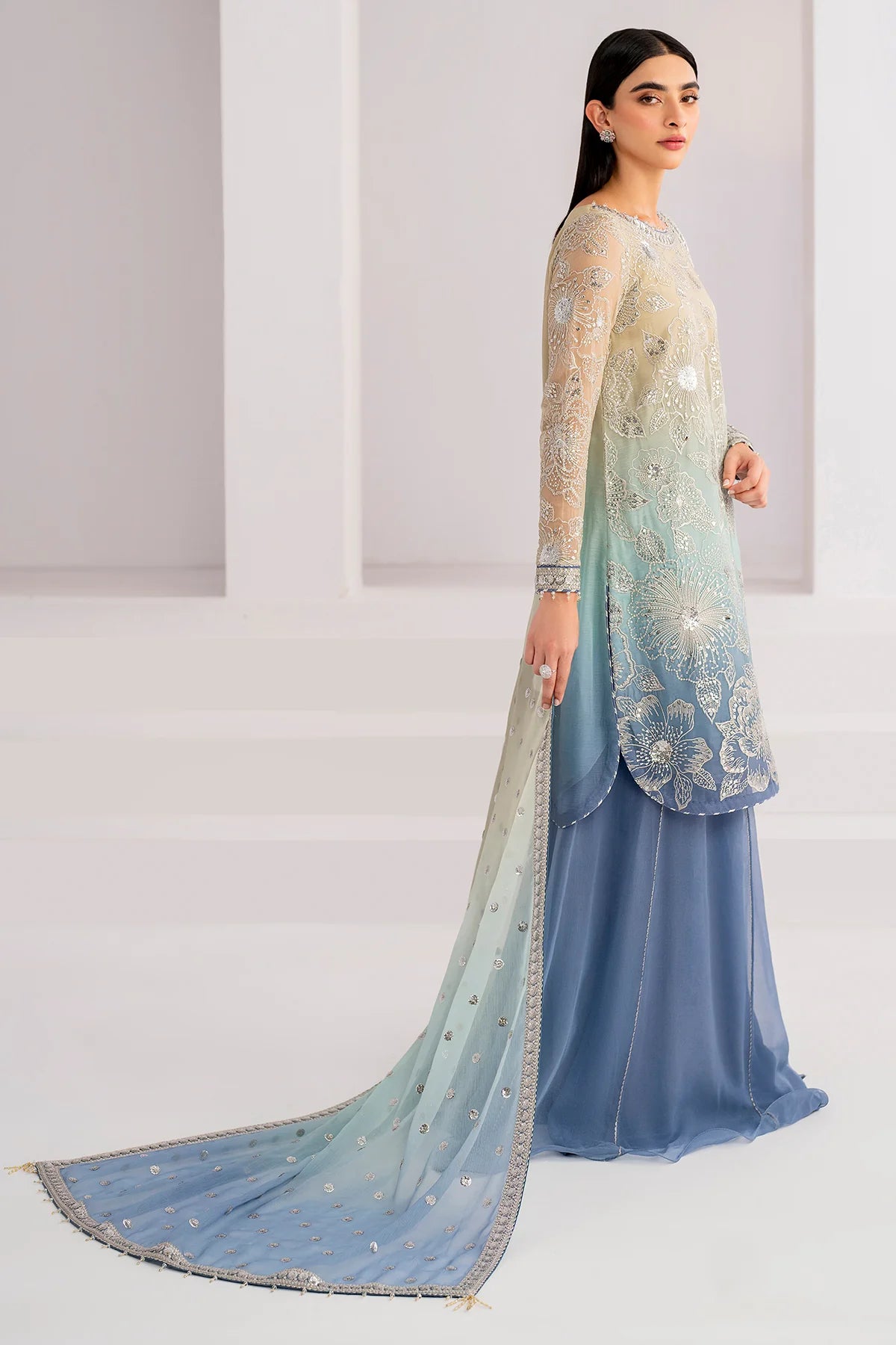 EMBROIDERED CHIFFON UC-3052