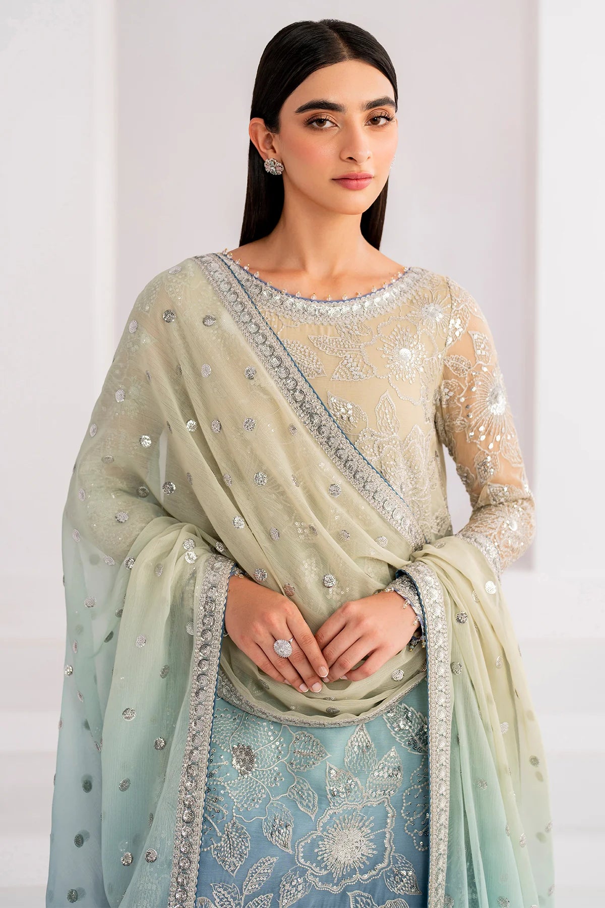 EMBROIDERED CHIFFON UC-3052