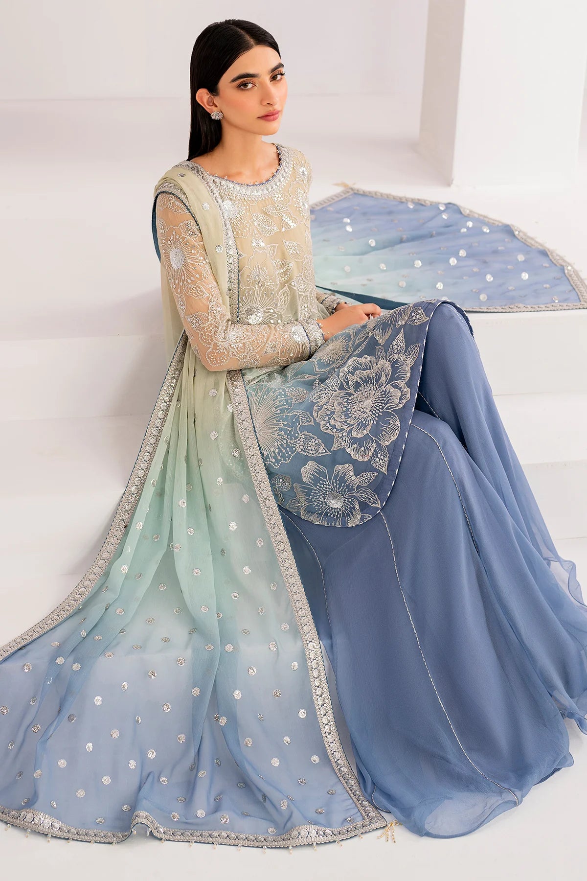 EMBROIDERED CHIFFON UC-3052