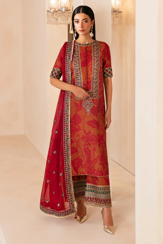 PREMIUM EMBROIDERED RAW SILK UR-7044