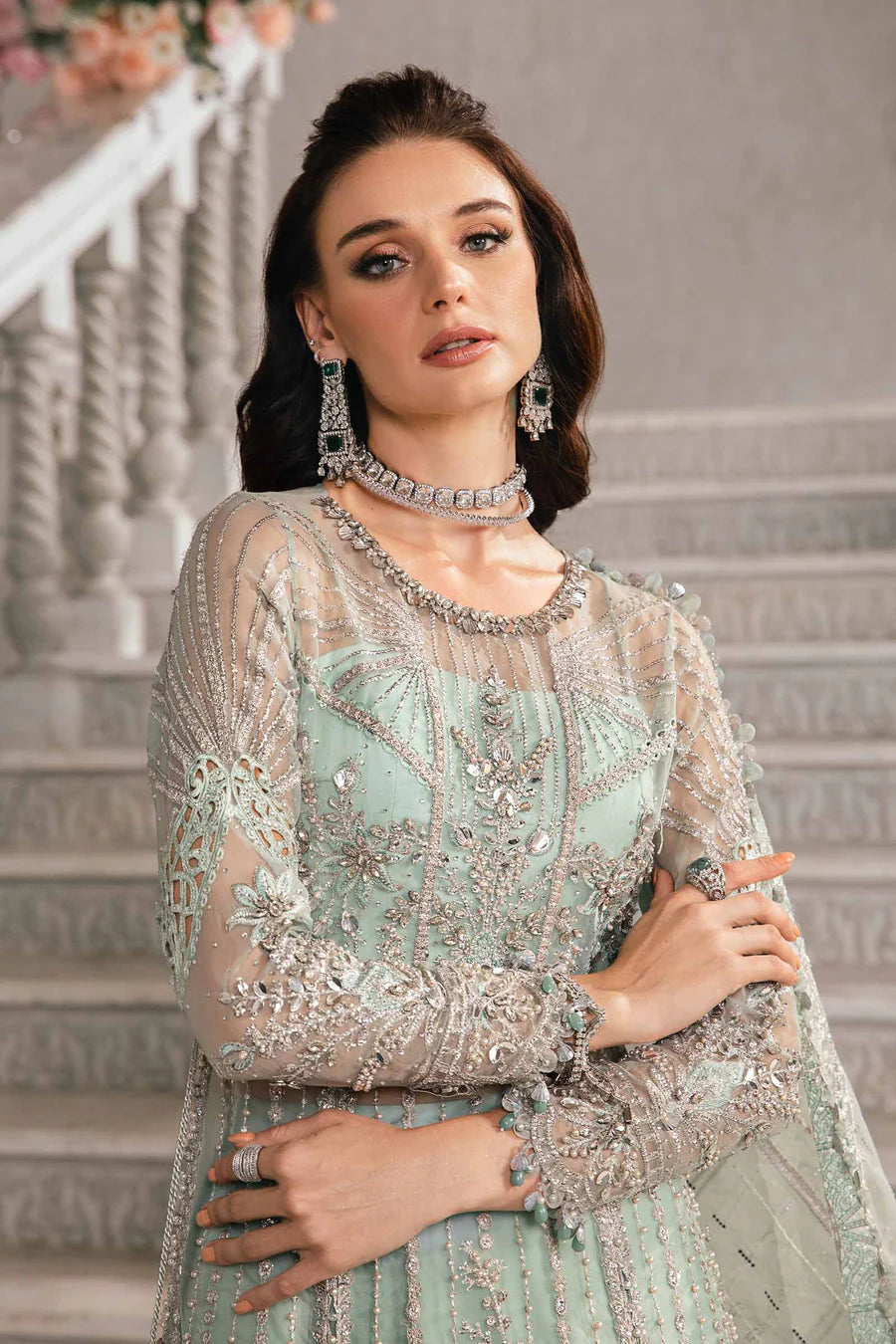 3 Piece Embroidered Suit | BD-2803