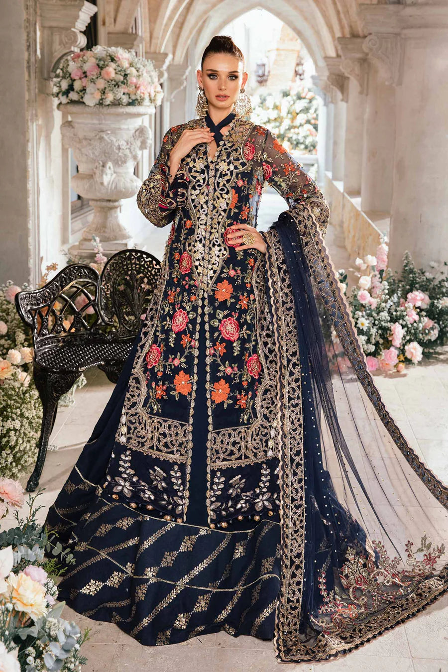 3 Piece Embroidered Suit | BD-2808