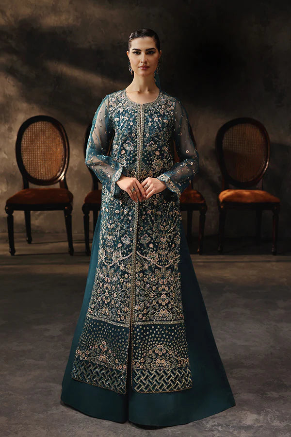 Saffron Gulzar-e-Afreen cotton formal suit