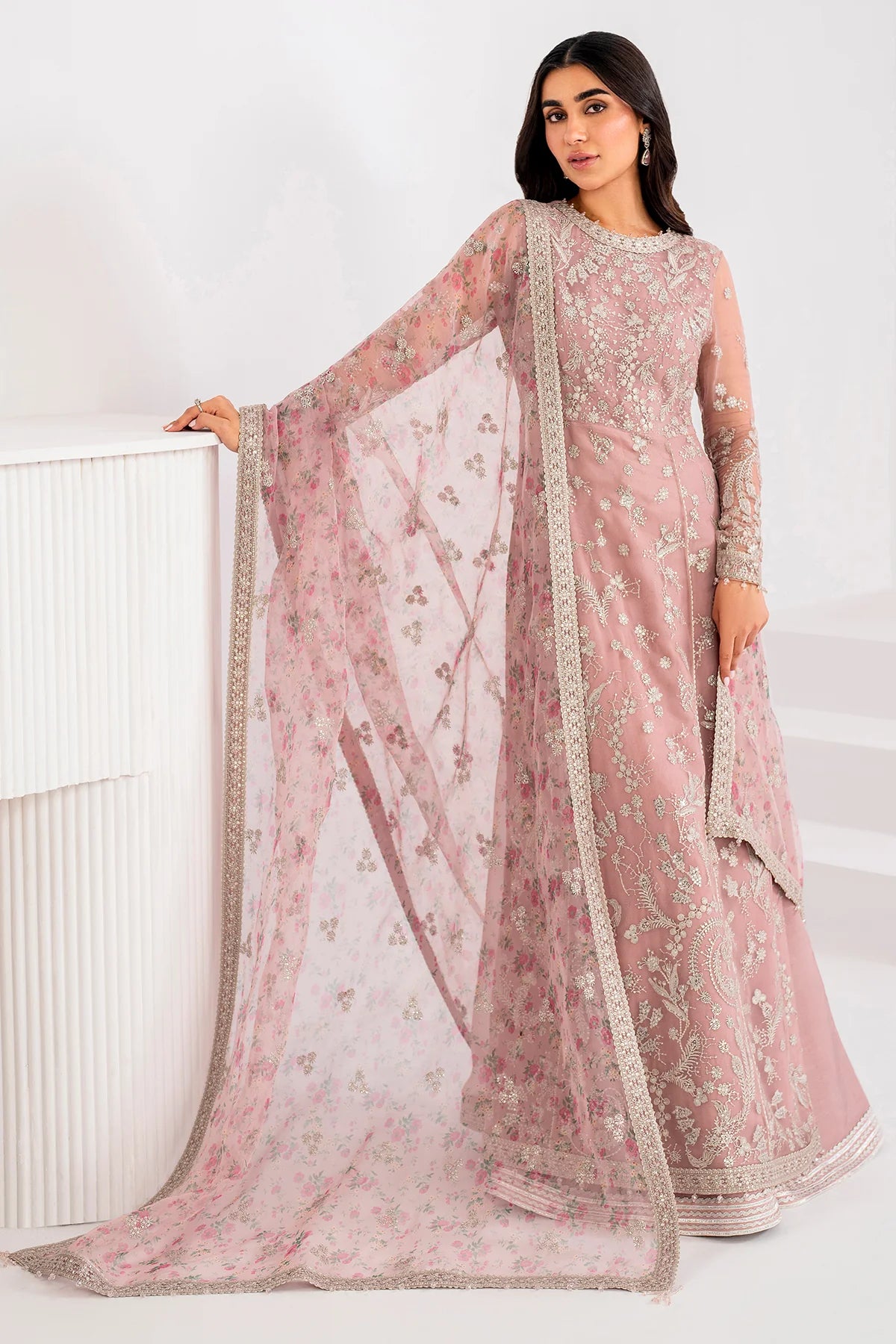 EMBROIDERED CHIFFON UC-3055